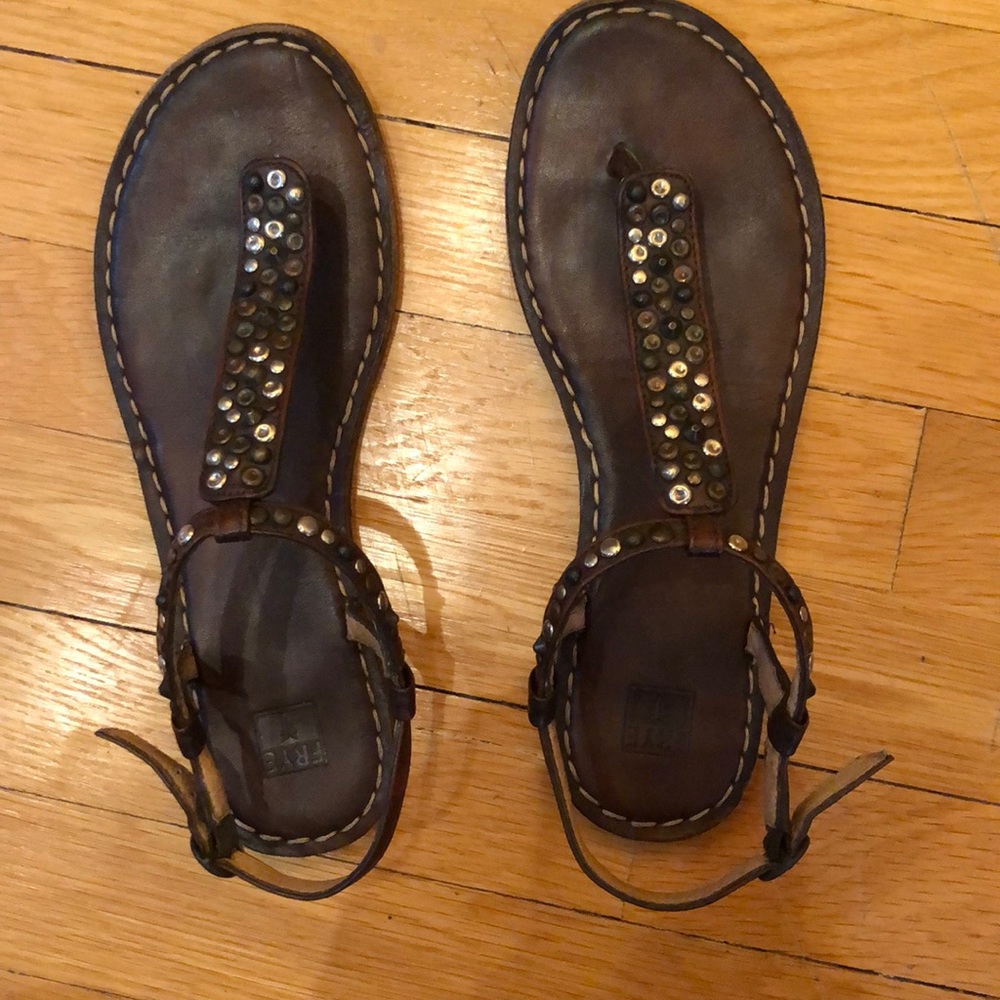 Frye T-Strap Sandals